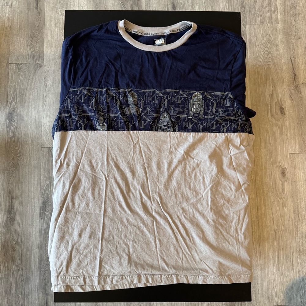 Disney World Star Wars Galaxy’s Edge Droid Depot R2D2 C-3PO BB-8 T-Shirt Sz XXL